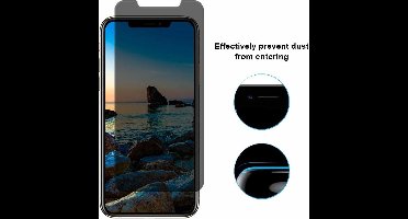 Ntech Screenprotector Geschikt voor iPhone X/Xs Privacy Screenprotector Glass Anti Spy