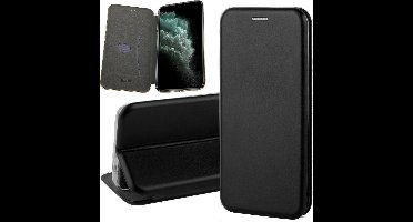 Hoesje geschikt voor iPhone 11 pro - book case cover Kunstleer wallet zwart
