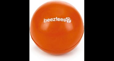Beeztees rubber bal massief no 3 oranje 6,5 cm