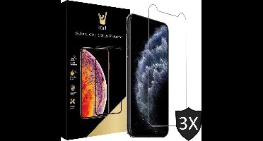 Screenprotector geschikt voor iPhone 11 Pro Max / XS Max - 3x GlassGuard Screen Protector