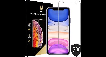 Screenprotector geschikt voor iPhone 11 / XR - Gehard Glas Beschermglas Tempered Glass Screen Protector - 2 Stuks