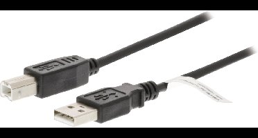USB 2.0 Kabel USB A Male - USB-B Male 2.00 m Zwart