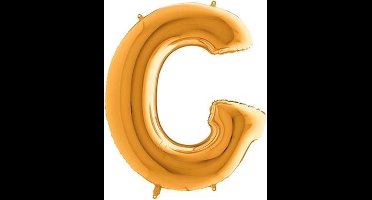 Folieballon letter G goud (100cm)