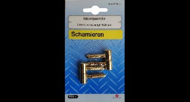 STARX inboorpaumelle | Ø 9x26mm | vermessingd | 2 STUKS