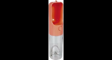 Hondendrinkfles voor onderweg Roze 450ml - 28,5x6,5x6,5cm