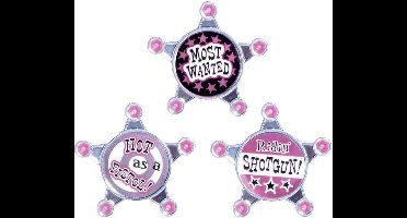 Amscan - Buttons - For girls that party! - 6st.