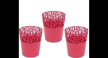 Bloempot Binnen Rond City 14cm FRAMBOOS Prosperplast / 3 STUKS ! /