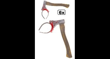 6x Diadeem bijl door hoofd