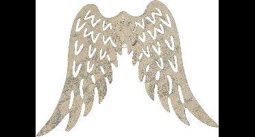 Vleugels - Home deco - Vleugels - Metaal - Parelmoer - 6cm - Creotime - 30 Stuks