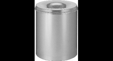 V-Part - Vlamdovende papierbak 80 liter - Grijs - Staal