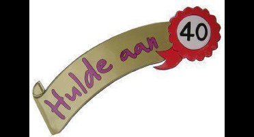 Wanddecoratie hulde 40 plastic