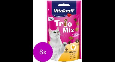 Vitakraft Trio Mix - Kattensnack - 8 x 60 g