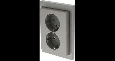 BERKER K5 CONTACTDOOS INBOUW TWEEVOUDIG RANDAARDE RVS