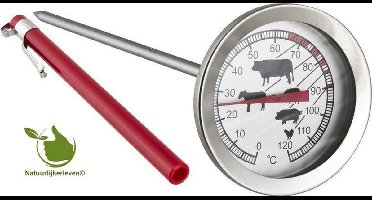 Thermometer voor barbecue 0 ° C + 120 ° C