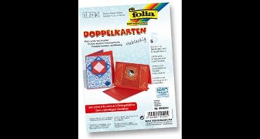 Folia Wenskaarten formaat 105 x 15 cm rood