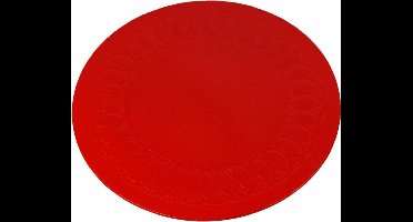 Anti-slip matten rond - 19 cm rood - Able2
