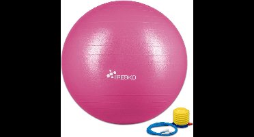 Fitnessbal met pomp - diameter 75 cm - Roze