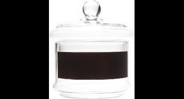 Cosy & Trendy Bonbonniere Met Krijtvak - Glas - Ø 15 cm x 16.5 cm