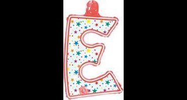 opblaasbare letter E multi color