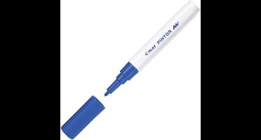 Pilot Pintor Blauwe Verfstift - Fine marker met 1,0mm schrijfbreedte - Inkt op waterbasis - Dekt op elk oppervlak, zelfs de donkerste - Teken, kleur, versier, markeer, schrijf, kalligrafeer…