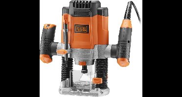 BLACK+DECKER 1200W 1/4" bovenfrees 11 acc koffer - KW1200EKA-QS