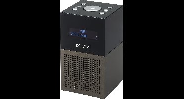 Denver Wekkerradio - DAB Radio - Dual alarmklok en Dimmer - Digitale Wekker - FM Radio - CRD510 - Zwart