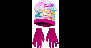 set van muts en handschoenen Paw Patrol - maat 52