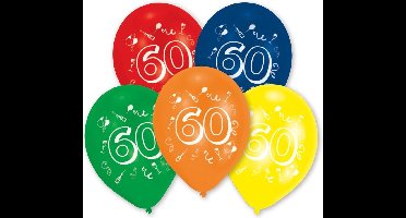 10 Latex Balloons Number 60 25.4 cm/10