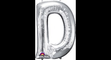 AMSCAN - Grote zilverkleurige aluminium letter ballon