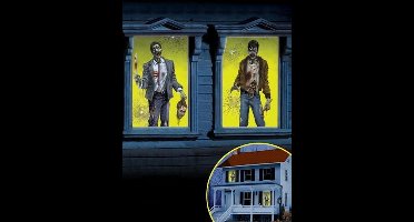 "Set van 2 zombie raamversieringen  - Feestdecoratievoorwerp - One size"