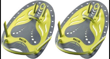 BECO handpeddels Flex - hydronamisch - maat S - geel