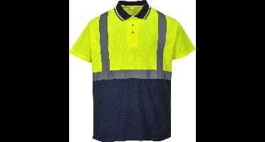 Portwest Tweekleuren Polo S479 - Geel/Marine - XXXL