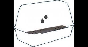 Duvo+ Transportbox Drainage Mat Voor Art 114004 - Transportkooi - 45 cm x 51.5 cm x 0.8 cm - Zwart