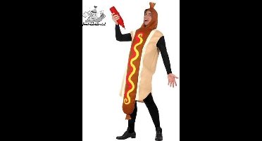"Hotdog-kostuum voor volwassenen - Verkleedkleding - One size"
