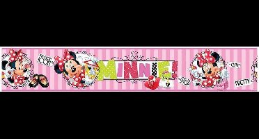 Minnie Mouse Zelfklevende Behangrand Pink