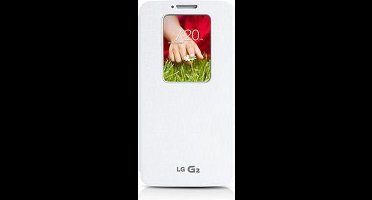 LG book case hoesje - Met venster - Wit kunststof - voor LG Optimus G2 (CCF-240GAGEUWH)