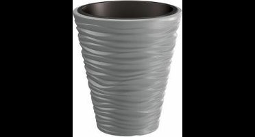 Bloempot Buiten Rond Sand 35cm STEENGRIJS Prosperplast