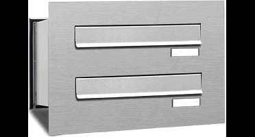 Inbouw brievenbus 2 adressen (inbouw) (1x2)