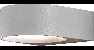 Konstsmide Teramo - Wandlamp schijf flush - 230V - E27 - grijs
