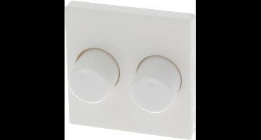 Jung As500 Centraalplaat Met Knop Duo Dimmer Polar - Wit