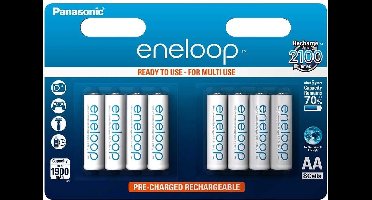 1x8 Panasonic Eneloop Mignon AA 1900 mAh