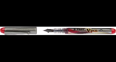 Pilot vulpen V-Pen Silver rood