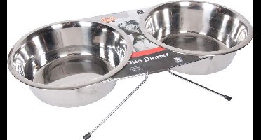 Flamingo Hondenvoerbak Duo Dinner  - 25cm