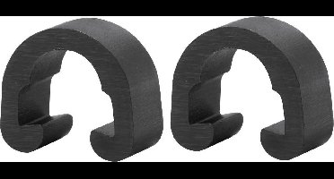 Elvedes Frameklem Voor Remslang 12,5 X 11 Mm Zwart 2 Stuks