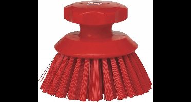 Vikan 3855 ronde werkborstel 11cm - Rood