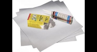 Magnetoplan magnetowand magnetische elementen onder behang 16111 - 50x50cm - grijs - metaal