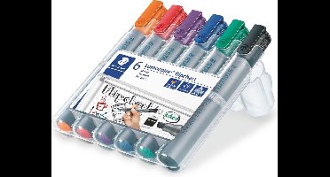 STAEDTLER Lumocolor flipchart marker beitelpunt - Box 6 st