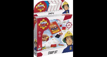 Totum Brandweerman Sam Stempel- en kleurset -  knutselset met stempels en kleurpotloden - creatief speelgoed