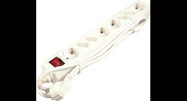 8-way power strip euro / schuko with switch 1.50 m white