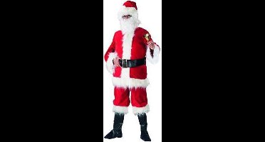 Luxe kerstman pak rood